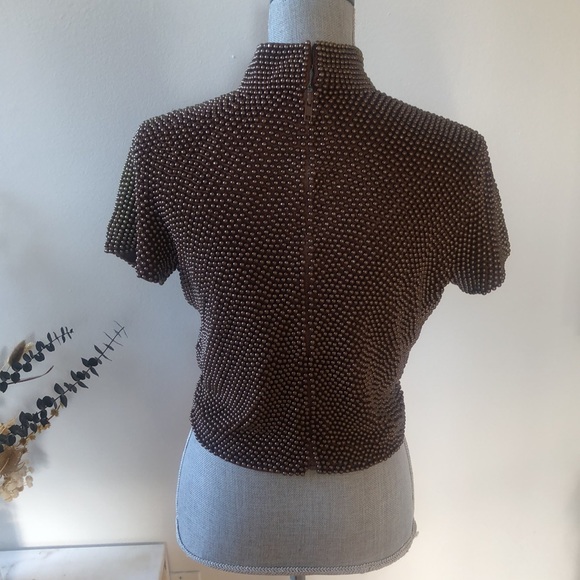 Vintage Beaded Silk Top - Picture 3 of 7